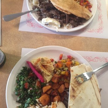 Bachir - Top: shawarma plate Bottom: combo plate (shawarma & shish taouk) - Lebanese Near Me - Quebec City, Quebec Bachir - Top: shawarma plate Bottom: combo plate (shawarma & shish taouk) - Lebanese Near Me - Quebec City, Quebec