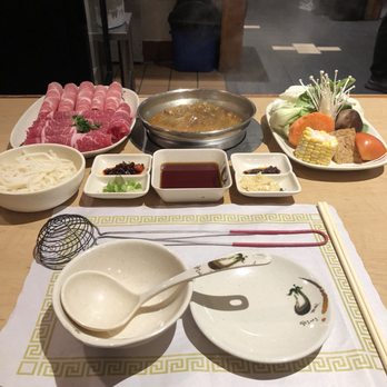 Shabu-Zen - Spicy Mongolian broth w/ pork and beef. Added some extra red chili to keep the broth spicy - Japanese Near Me - Boston, Massachusetts Shabu-Zen - Spicy Mongolian broth w/ pork and beef. Added some extra red chili to keep the broth spicy - Japanese Near Me - Boston, Massachusetts
