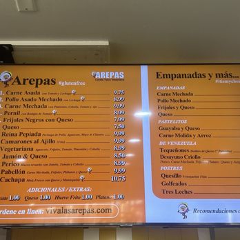 Viva Las Arepas - Menu - Venezuelan Near Me - Las Vegas, Nevada