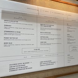 The Little Kitchen - Drink Menu