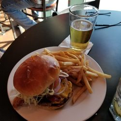 Millwoods Sports Bar and Grill - Double Smashed Burger! Yummy!!