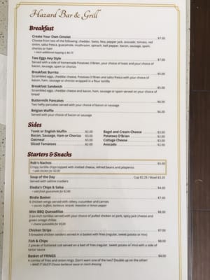 Menu photo 1 The Hazard Bar and Grill Downey, CA Menu photo 1 The Hazard Bar and Grill Downey, CA