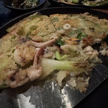 Gold Spoon - Seafood Pancake - Korean Near Me - Carrollton, Texas Gold Spoon - Seafood Pancake - Korean Near Me - Carrollton, Texas