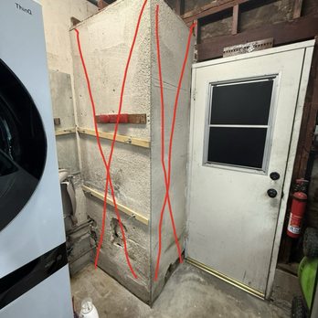 Naran Handyman - Water heater closet before - Handyman Near Me - Irvine, California