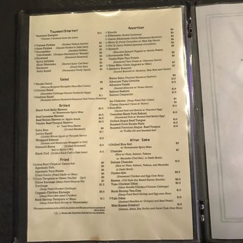 Kiraku - Menu 11/19/2016 - Tapas/Small Plates Near Me - Berkeley, California Kiraku - Menu 11/19/2016 - Tapas/Small Plates Near Me - Berkeley, California