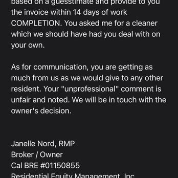 Residential Equity Management - Trying to justify prices without my itemized list. - Property Management Near Me - Folsom, California Residential Equity Management - Trying to justify prices without my itemized list. - Property Management Near Me - Folsom, California