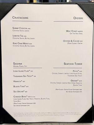 Menu photo 7 Caviar Russe New York, NY