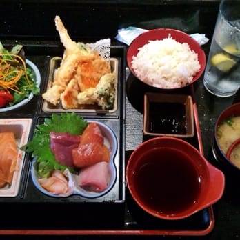 Ginza Sushi - Ginza Bento lunch special ~ $12.99 for all this amazing-ness - Sushi Bars Near Me - Tucson, Arizona
