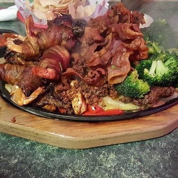Villegas Mexican Restaurant - Fajitas with BACON!! stacked high and yummy! - Mexican Near Me - Durant, Oklahoma Villegas Mexican Restaurant - Fajitas with BACON!! stacked high and yummy! - Mexican Near Me - Durant, Oklahoma