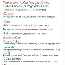 The Spirit Rock Outpost & Lodge - Take Out Menu