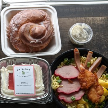 Patrick's Cafe & Bakery - Cinnamon roll, guava cake, and saimin to go - Bakeries Near Me - Seattle, Washington Patrick's Cafe & Bakery - Cinnamon roll, guava cake, and saimin to go - Bakeries Near Me - Seattle, Washington