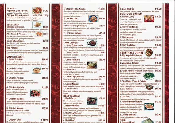 Menu photo 1 Whyalla Curry House Whyalla Norrie, SA