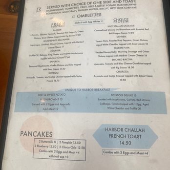 Harbor Breakfast - Menu - Diners Near Me - San Diego, California Harbor Breakfast - Menu - Diners Near Me - San Diego, California