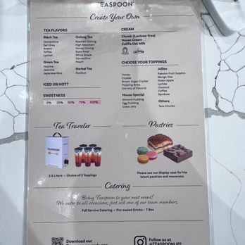 Teaspoon - Menu - Coffee & Tea Near Me - Visalia, California