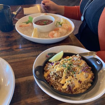 Firefly Grill - Shrimp cocktail and fried rice - Steakhouses Near Me - Effingham, Illinois