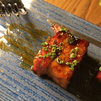 Miru - Smoked Pork Belly Skewer - Japanese Near Me - Chicago, Illinois Miru - Smoked Pork Belly Skewer - Japanese Near Me - Chicago, Illinois