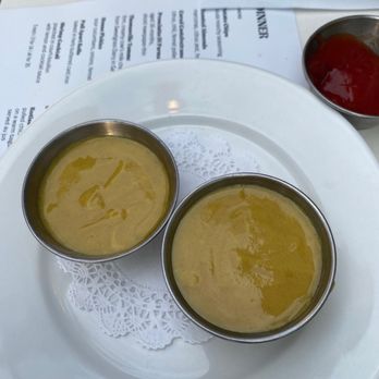 Willa's - Honey mustard is our favorite condiment and the chef was nice enough to whip some up for us - New American Near Me - Tampa, Florida Willa's - Honey mustard is our favorite condiment and the chef was nice enough to whip some up for us - New American Near Me - Tampa, Florida