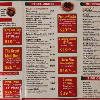 Ameci Pizza Kitchen - Menu - pastas - Pizza Near Me - Fountain Valley, California Ameci Pizza Kitchen - Menu - pastas - Pizza Near Me - Fountain Valley, California