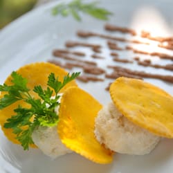 La Montanella - Baccalà mantecato con salsa alle olive nere
