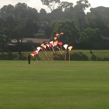 Charles McLaughlin Reserve - Kite flying on top field - Stadiums & Arenas Near Me - Baulkham Hills, NSW