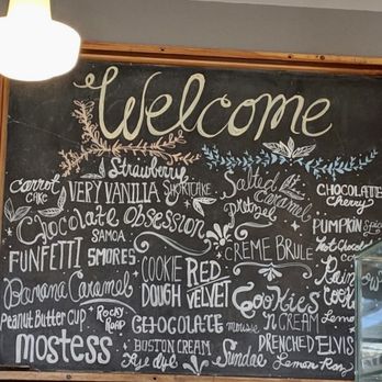 Papa Ganache - a menu on a blackboard - Bakeries Near Me - Matawan, New Jersey