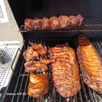 The Taco Shrimp - I know my Way around the Grill Son!!! . Beef Ribs at the top, two slabs of Baby Backs and Cornish hens . Good Stuff my People's... - Beer, Wine & Spirits Near Me - Hemet, California The Taco Shrimp - I know my Way around the Grill Son!!! . Beef Ribs at the top, two slabs of Baby Backs and Cornish hens . Good Stuff my People's... - Beer, Wine & Spirits Near Me - Hemet, California