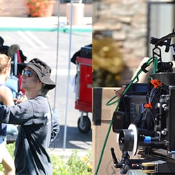 On the set of the film Hello Herman directed by Michelle Danner staring Norman Reedus from the Walking Dead