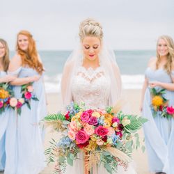 Trish Van Zee Beauty - Stunning updo style and makeup, on location by Trish! Plus she did the bridal party beauty too!