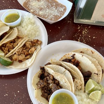 Julis Mexican Restaurant - Chorizo, chicken, steak and pastor tacos in soft corn tortillas with a side of refried beans - Mexican Near Me - Oldsmar, Florida Julis Mexican Restaurant - Chorizo, chicken, steak and pastor tacos in soft corn tortillas with a side of refried beans - Mexican Near Me - Oldsmar, Florida