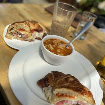 The Preacher's Daughter - The dirty turkey but with prosciutto, soup of the day and an iced vanilla latte with oat milk - Cafes Near Me - Alameda, California The Preacher's Daughter - The dirty turkey but with prosciutto, soup of the day and an iced vanilla latte with oat milk - Cafes Near Me - Alameda, California