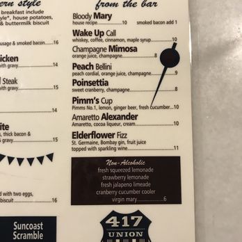 417 Union - Drink specials - Breakfast & Brunch Near Me - Nashville, Tennessee
