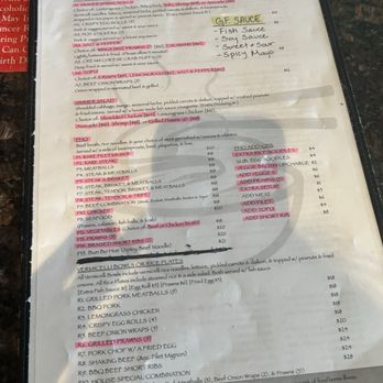 Simmer Vietnamese Kitchen - Designated GF items clearly marked - Vietnamese Near Me - Petaluma, California