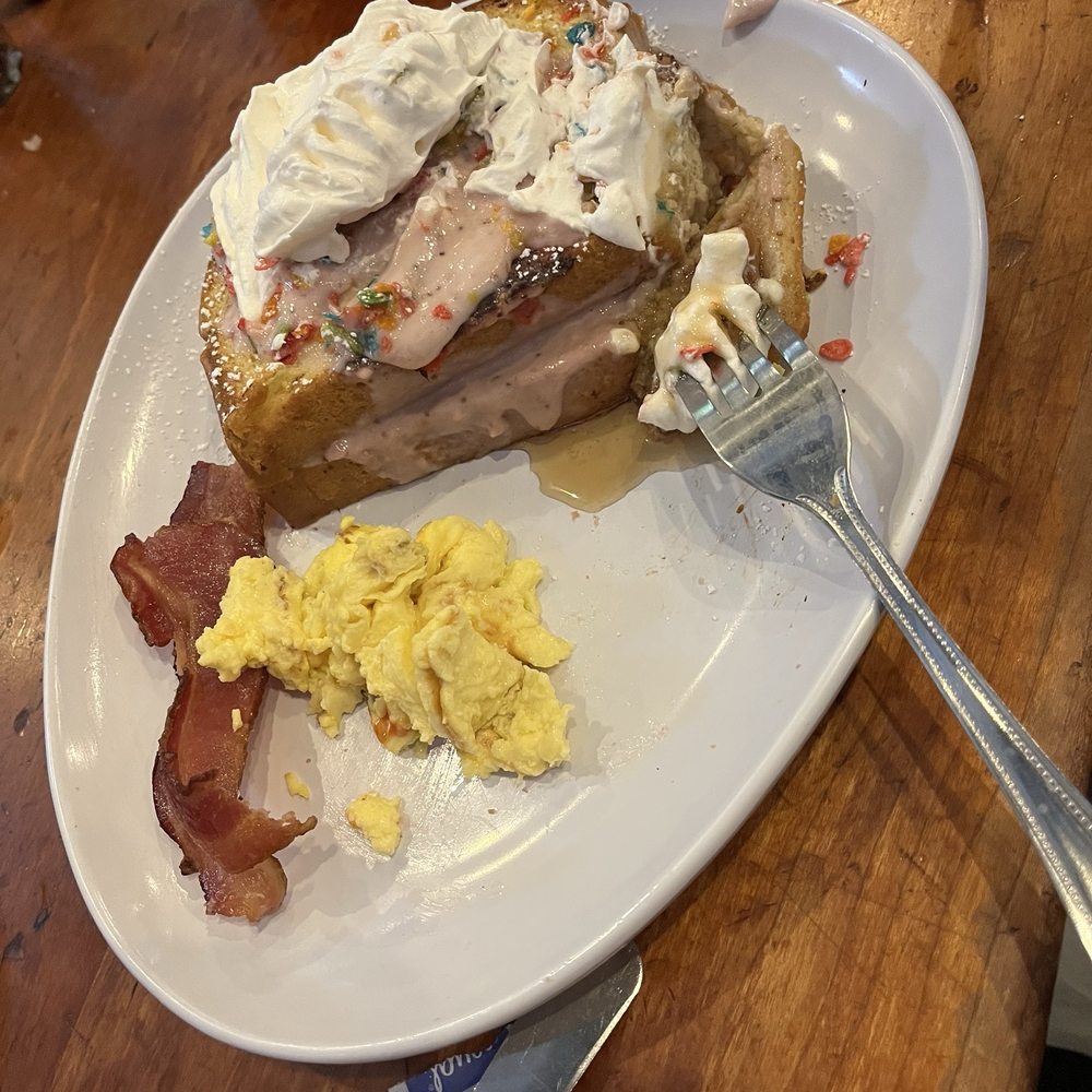 Ruby Slipper Decatur - Waffles with Fruity Pebbles. Delicious. - Breakfast & Brunch Near Me - New Orleans, Louisiana Ruby Slipper Decatur - Waffles with Fruity Pebbles. Delicious. - Breakfast & Brunch Near Me - New Orleans, Louisiana