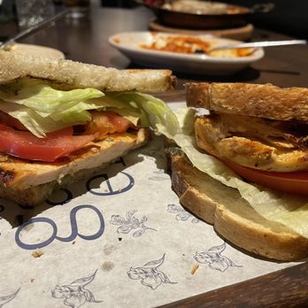 Fig & Lily Garden - Grilled Chicken Sandwich. Dry with little oil. - Mediterranean Near Me - Morristown, New Jersey