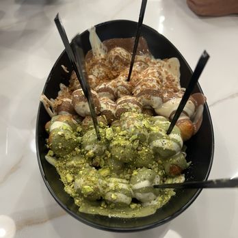 Pistachio Sweets - Lokma with Pistachio and Kinder Bueno - Desserts Near Me - Morton Grove, Illinois Pistachio Sweets - Lokma with Pistachio and Kinder Bueno - Desserts Near Me - Morton Grove, Illinois