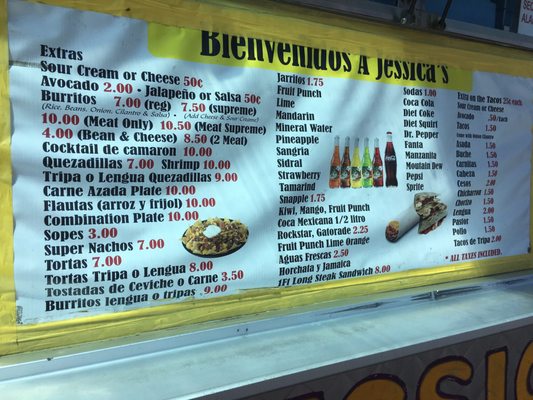 Menu photo 4 Tacos Jessica #2 Sacramento, CA Menu photo 4 Tacos Jessica #2 Sacramento, CA