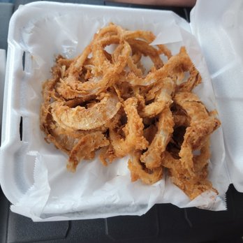 Dale's Seafood - a tray of fried onion rings - Seafood Near Me - Tabor City, North Carolina Dale's Seafood - a tray of fried onion rings - Seafood Near Me - Tabor City, North Carolina