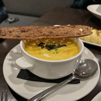 Provision - Truffle Corn Soup -- succotash, summer truffle, crostini - New American Near Me - Indianapolis, Indiana