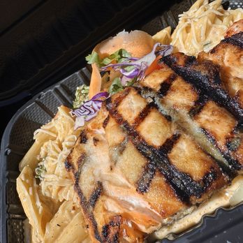 Escovitchez - Salmon Rasta Pasta - Caribbean Near Me - Atlanta, Georgia