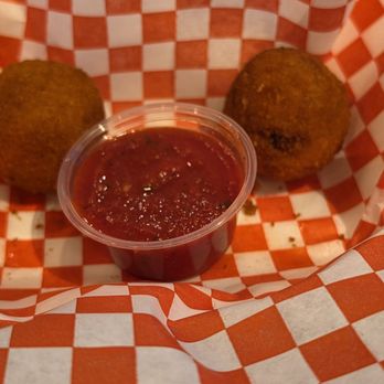 Sluggers - Juiced Balls with marinara - Pizza Near Me - Tucson, Arizona Sluggers - Juiced Balls with marinara - Pizza Near Me - Tucson, Arizona