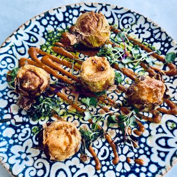 The 908 - Goat Cheese Stuffed Artichoke Flowers - New American Near Me - Long Beach, California The 908 - Goat Cheese Stuffed Artichoke Flowers - New American Near Me - Long Beach, California