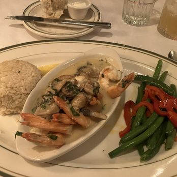 Jake's Famous Crawfish - Sautéed prawn scampi. A little bland IMO. - Seafood Near Me - Portland, Oregon