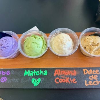 Sweet Aloha Ice Cream - Flight of ice cream - Shaved Ice Near Me - Davie, Florida