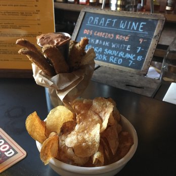 Good Oak Bar - Fried pickles and chips - Wine Bars Near Me - Tucson, Arizona