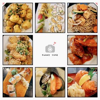 Ginza Sushi - a collage of different dishes - Sushi Bars Near Me - National City, California Ginza Sushi - a collage of different dishes - Sushi Bars Near Me - National City, California
