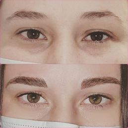 Microbladed eyebrows