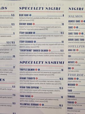 Menu photo 5 Blue Sushi Sake Grill Naperville, IL Menu photo 5 Blue Sushi Sake Grill Naperville, IL