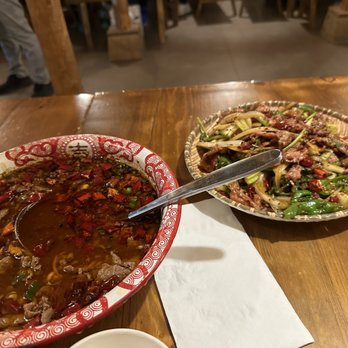 Nian Yi Kuai Zi - Boiled beef on the left and cumin lamb on the right - Chinese Near Me - Markham, Ontario Nian Yi Kuai Zi - Boiled beef on the left and cumin lamb on the right - Chinese Near Me - Markham, Ontario