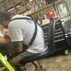 Black Swan Tattoo - Getting my aunt prepared for her tattoo.