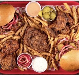 M80 Chicken Sandwich and Fries M80 Chicken Sandwich and Fries
